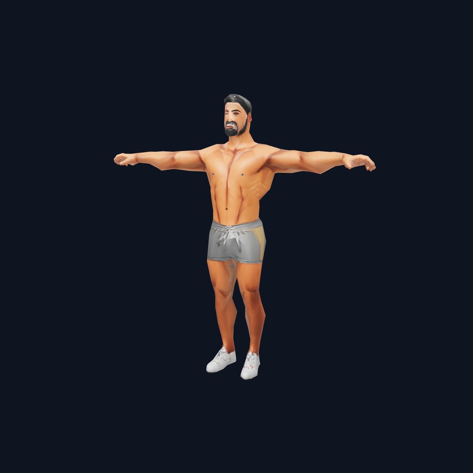 Athletic Male Shorts Model Pack